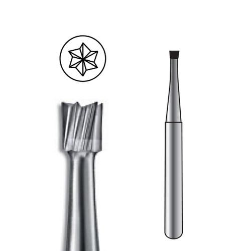 Pac-Dent Carbide Bur HP-35 Inverted Cone, Clinic Pack, 100/pk