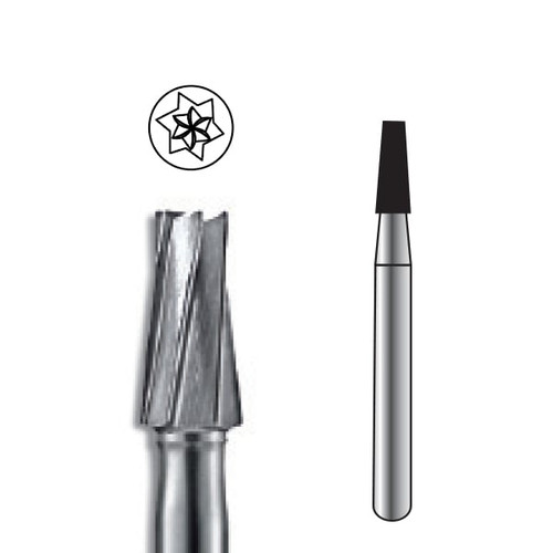 Pac-Dent Carbide Bur HP-172 Taper Fissure, Clinic Pack, 100/pk
