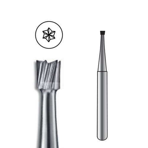 ODS Precision Carbide Bur HP-34, Inverted Cone, 5/pk