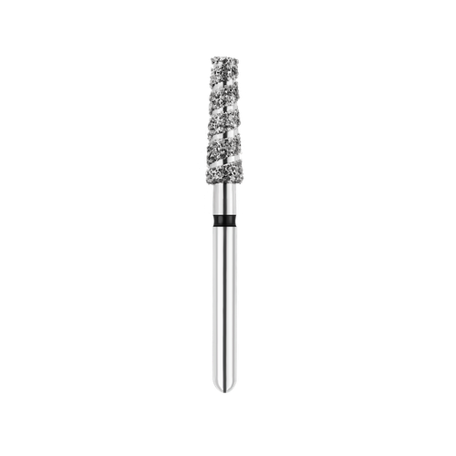 SpiralKool Diamond Turbo Cutting Bur 847T-024SC, Flat End Taper, Super Coarse, 5/pk