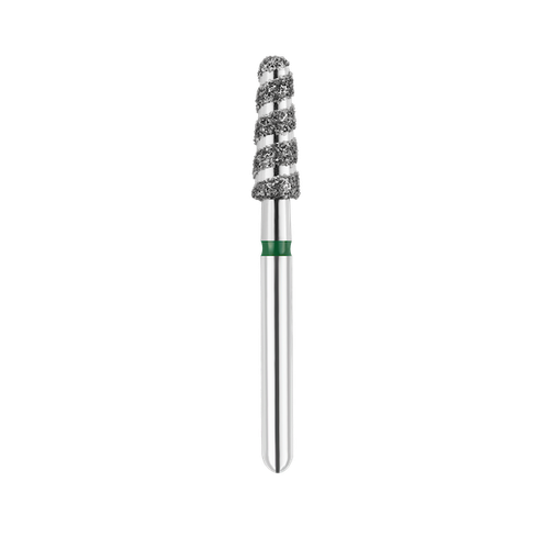 SpiralKool Diamond Turbo Cutting Bur 855T-025C, Round End Taper, Coarse, 5/pk