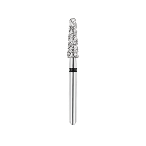 SpiralKool Diamond Turbo Cutting Bur 856T-023SC, Round End Taper, Super Coarse, 5/pk