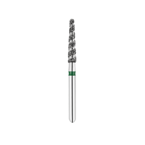 SpiralKool Diamond Turbo Cutting Bur 856LT-018C, Round End Taper Long, Coarse, 5/pk