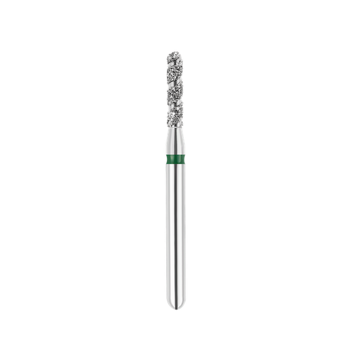 SpiralKool Diamond Turbo Cutting Bur 880T-012C, Round End Cylinder, Coarse, 5/pk