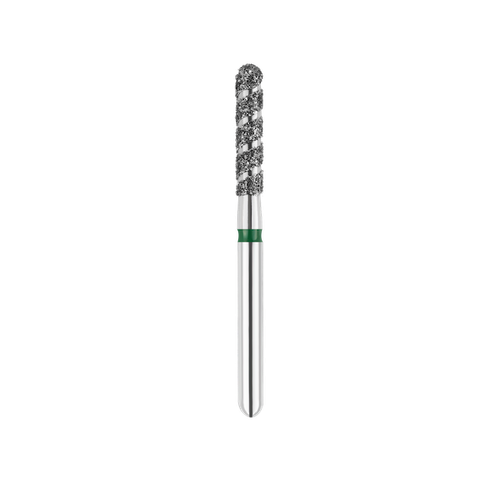 SpiralKool Diamond Turbo Cutting Bur 881T-018C, Round End Cylinder, Coarse, 5/pk