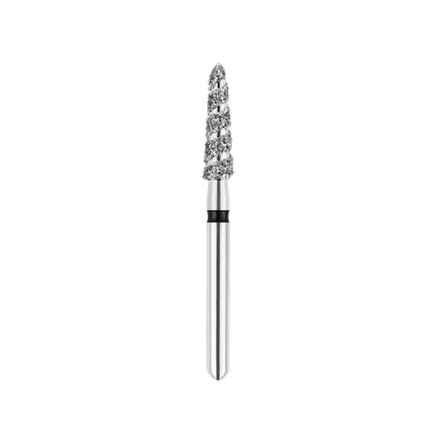 SpiralKool Diamond Turbo Cutting Bur 885KT-020SC, Modified Beveled Flat Fissure, Super Coarse, 5/pk