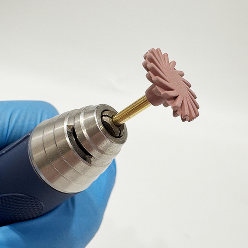 ODS Universal Polisher for Zirconia, Lithium Disllicarte, Composite, Veneer, Dia 14x2, Medium, ea