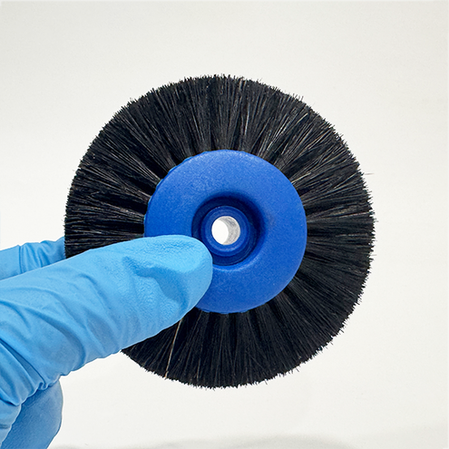 ODS Black Bristle Plastic Wheel Brush4-Row Crossing Dia 80mm, 20/pk