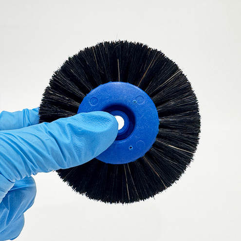 ODS Black Bristle Plastic Wheel Brush4-Row Straight, Dia 80mm, 20/pk
