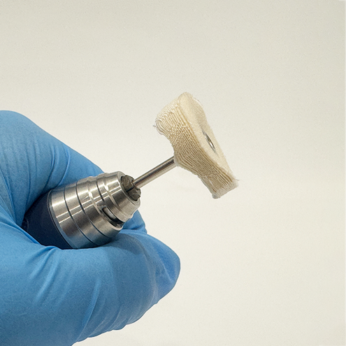 ODS Cotton Fiber Pieces Plain Brush with Handle Dia 22mm, 100/pk