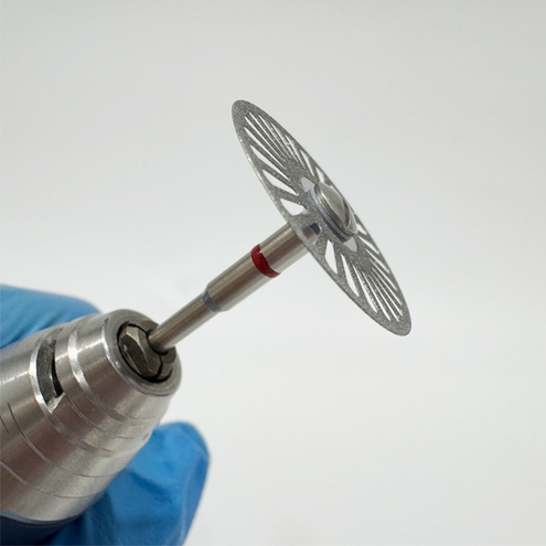 ODS Flexible Diamond Radial-Slotted Disc For Separating Porcelain and Resin Veneers Dia 22x0.17mm, ea