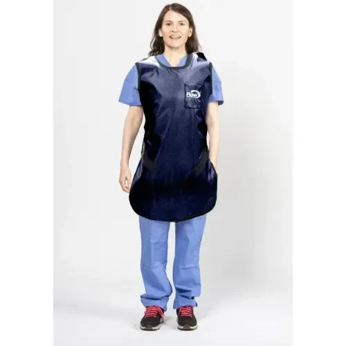 Flow Adult Lead-Free X-Ray Apron, Medium, 0.25 mm, 24 x 40", Shimmering Electric Blue, ea