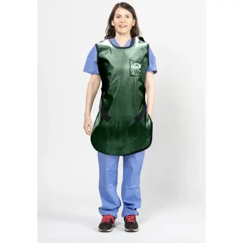 Flow Adult Lead-Free X-Ray Apron, Large, 0.25 mm, 24 x 42", Shimmering Green, ea