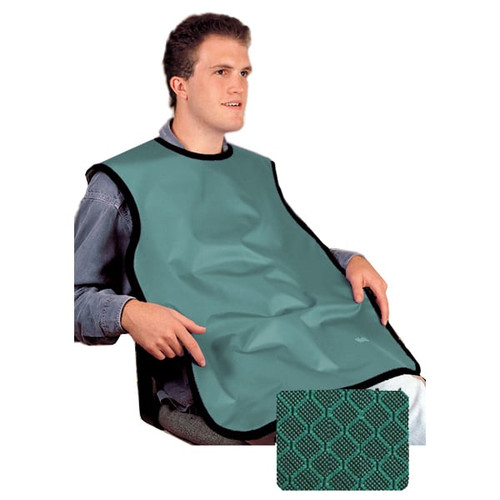 Flow Adult Lead Bib X-Ray Apron, without Collar, 0.3 mm, 24" x 26", Shimmering Green, ea