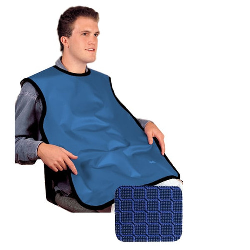 Flow Adult Lead Bib X-Ray Apron, without Collar, 0.3 mm, 24" x 26", Electric Blue, ea