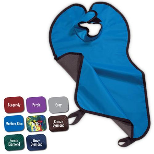 Flow Adult Lead-Free Bib X-Ray Apron, With Attached Collar, 0.25 mm, 24" x 26", Burgundy, ea