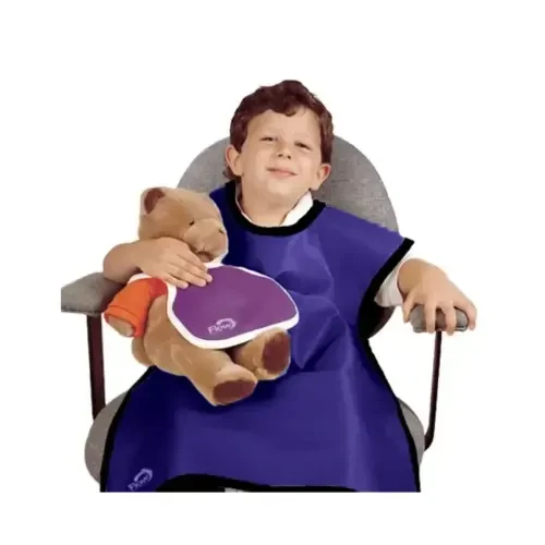 Flow Child Lead Panoramic X-Ray Apron, without Collar, 0.3 mm, 20" x 20", Purple, ea