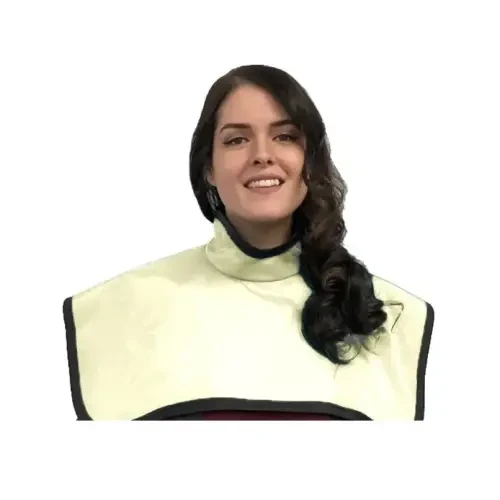 Flow Lead CBCT Pano X-Ray Apron with Collar, 0.3 mm, Antimicrobial Beige