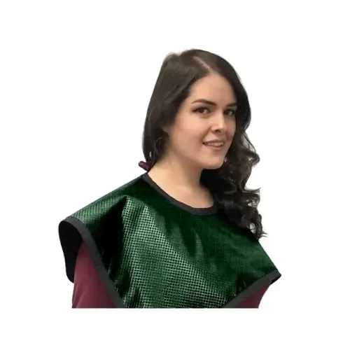 Flow Lead-Free CBCT Pano X-Ray Apron, without Collar, 0.25 mm, Shimmering Green