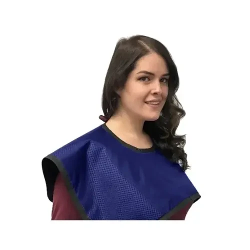 Flow Lead-Free CBCT Pano X-Ray Apron, without Collar, 0.25 mm, Antimicrobial Navy