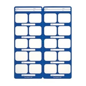 Flow Perfect Pocket Masked X-Ray Film Mounts, Vinyl, Blue, 20 Horizontal Windows, Size 2, 100/bx
