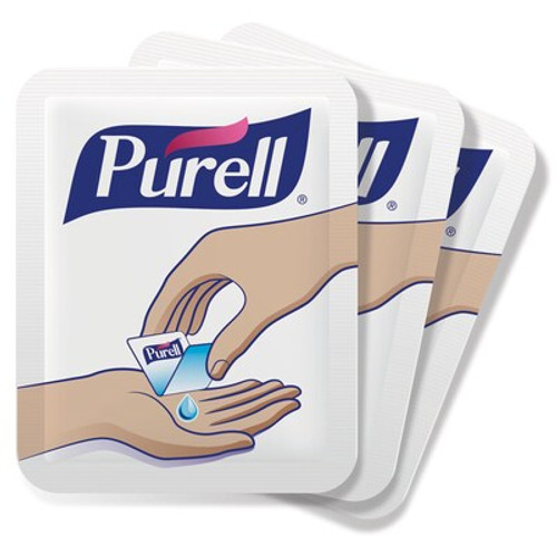Gojo Purell Advanced Instant Hand Sanitizer Single Use Packet,  0.04 oz, 2000/cs