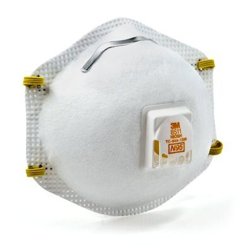 3M Particulate Respirator, N95, Cool Flow Valve, 10/bx 3M Particulate Respirator, N95, Cool Flow Valve, 10/bx