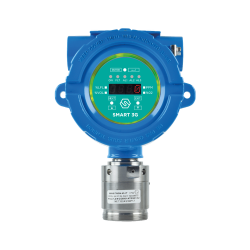 SMART 3G-D2 fixed gas detector with digital display for industrial gas monitoring
