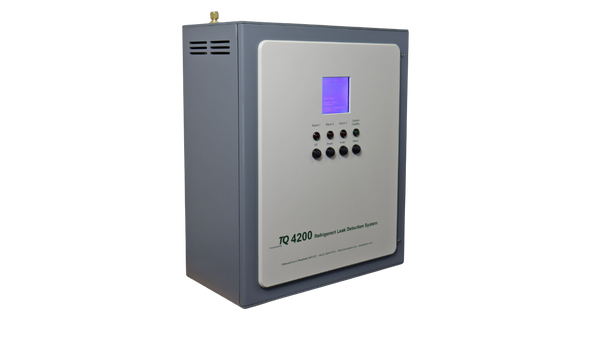 Industrial gas detection unit TQ 4200 shown from side angle with front interface