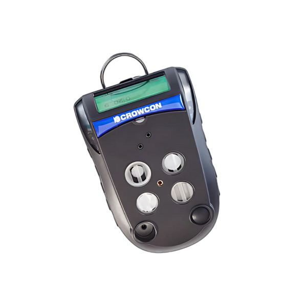 Crowcon Gas-Pro TK portable gas detector with LCD screen, multi-gas sensor ports, and rugged handheld design for industrial gas detection.