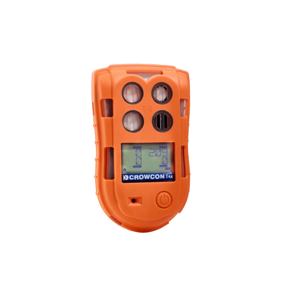 Crowcon T4x portable multi-gas detection device designed for industrial safety monitoring.