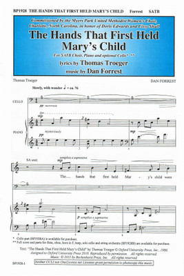 The Hands That First Held Mary's Child - SATB The Hands That First Held Mary's Child - SATB