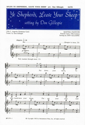 Ye Shepherds, Leave Your Sheep Ye Shepherds, Leave Your Sheep