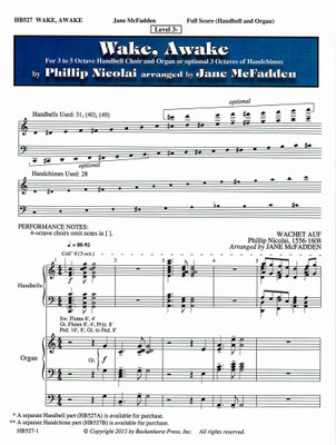 Wake, Awake - full score (handbells and organ) Wake, Awake - full score (handbells and organ)