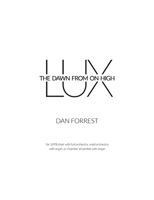 LUX Full Score (Small Orchestra Version) LUX Full Score (Small Orchestra Version)