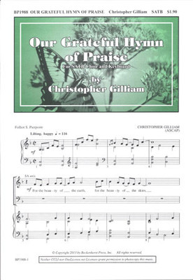 Our Grateful Hymn of Praise - digital download Our Grateful Hymn of Praise - digital download