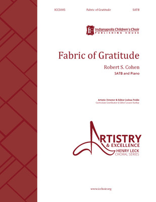 Fabric of Gratitude - SATB - digital download Fabric of Gratitude - SATB - digital download