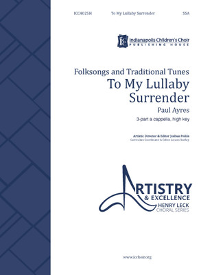 To My Lullaby Surrender (Suo Gân) - High Voice - digital download To My Lullaby Surrender (Suo Gân) - High Voice - digital download