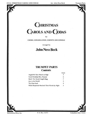 Small Choir Collection - Christmas Carols and Codas - Trumpet Accompaniment - digital download