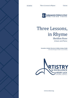 Three Lessons, in Rhyme - digital download