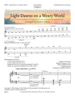 Light Dawns on a Weary World - digital download