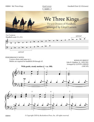We Three Kings - 2-3 octave