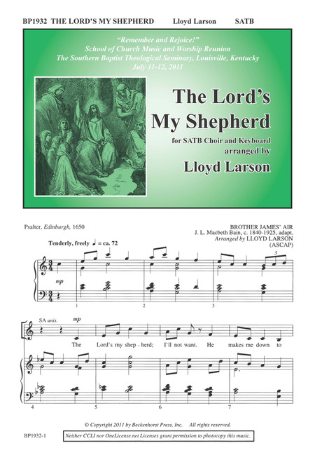 The Lord's My Shepherd - digital download