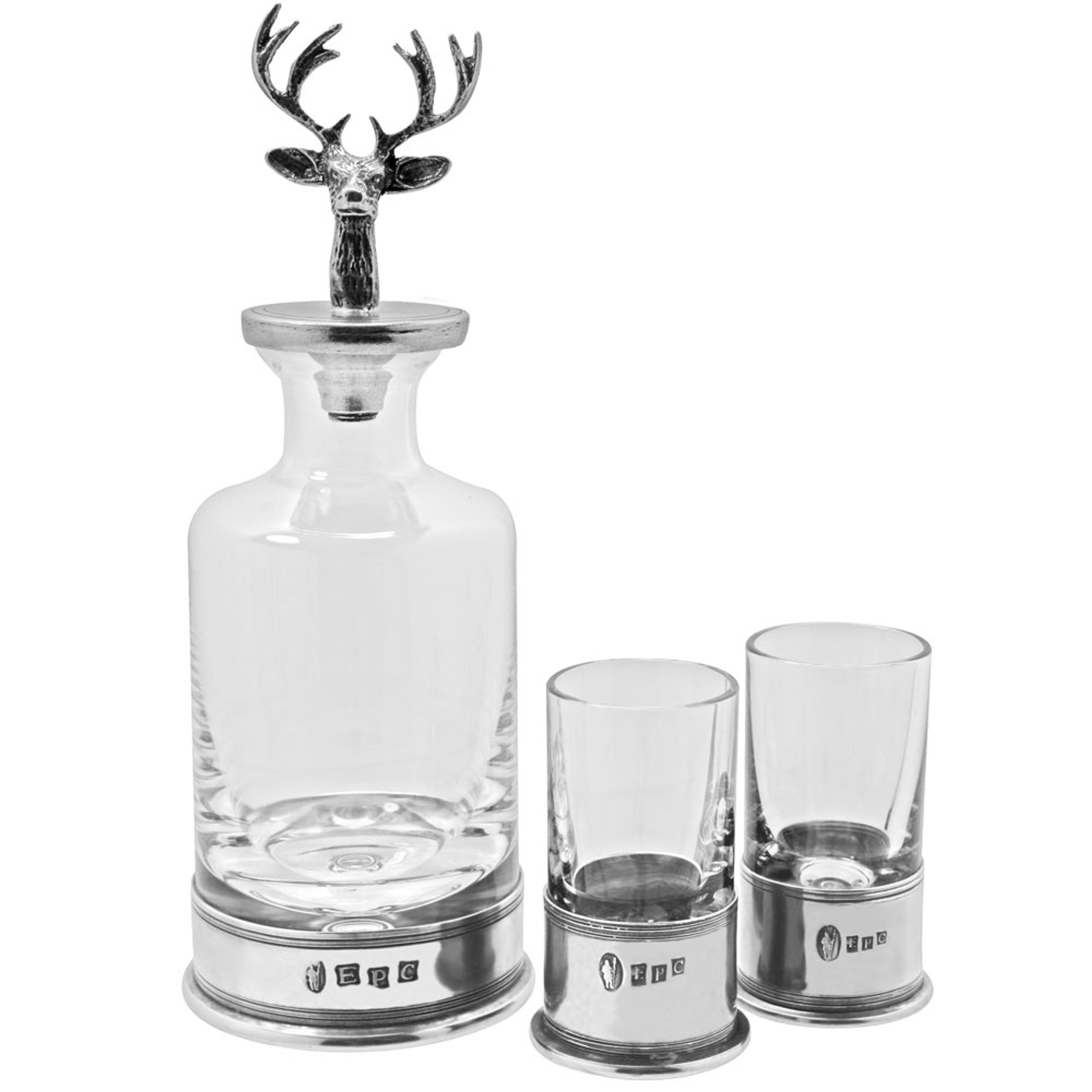 Old Course Pewter Decanter Set