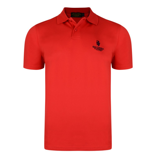 Old Course St Andrews Scotland  Old Course Golf Tech Polo Shirt Red