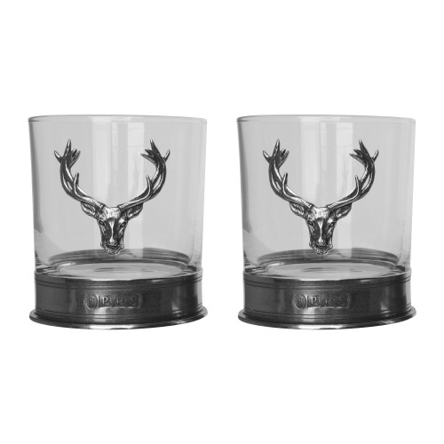 Old Course Burns Crystal Brandy Glasses