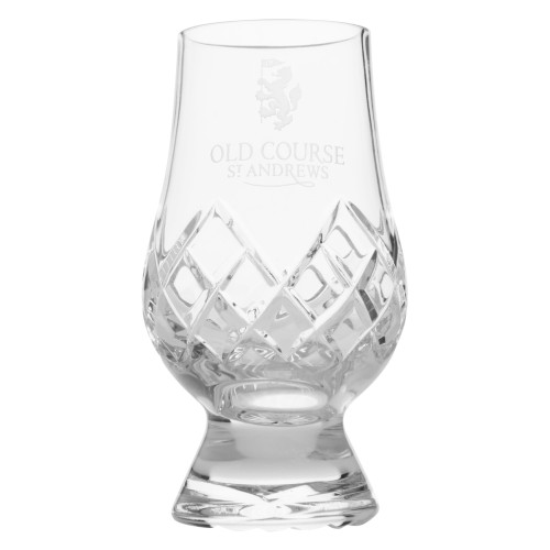 St Andrews Old Course St Andrews Scotland Cut Crystal Glencairn Whisky Tasting Glass