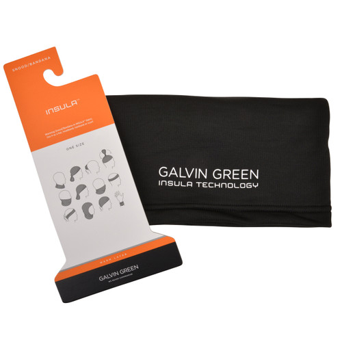 Galvin green delta snood neck gaitor scarf - black