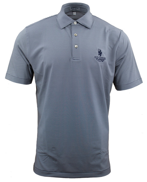 Navy Pencil Stripe Polo Shirt