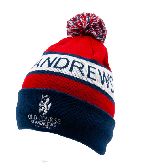 Jacquard St Andrews Beanie -Navy